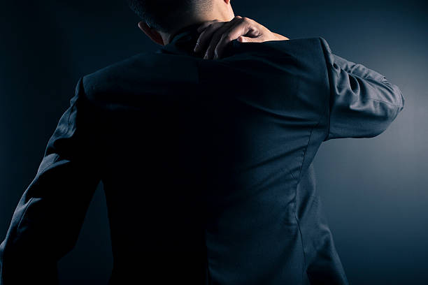 istock Businessman has neck pain 533717628