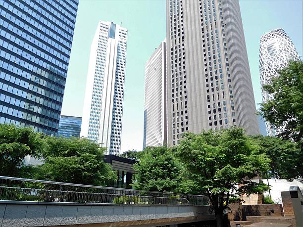 istock The city park among tall buildings 533717868