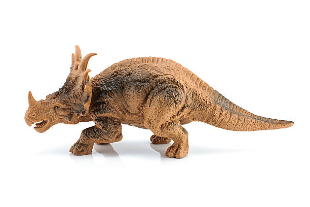 istock Styracosaurus dinosaur figure toy isolated on white 533721723