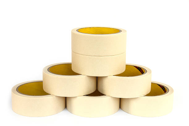 istock Marking tape isolated on white background 533721789