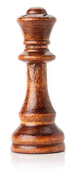 istock black wooden chess queen on the white background 533721821