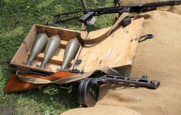 istock Old guns from world war II 533721879