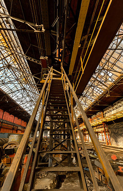 istock Ladder in industrial interior 533722097