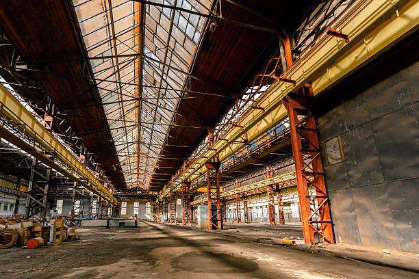 istock Electricity distribution hall in metal industry 533722139
