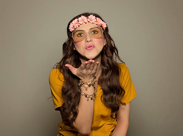 istock Groovy Girl Blowing a Kiss 533723097