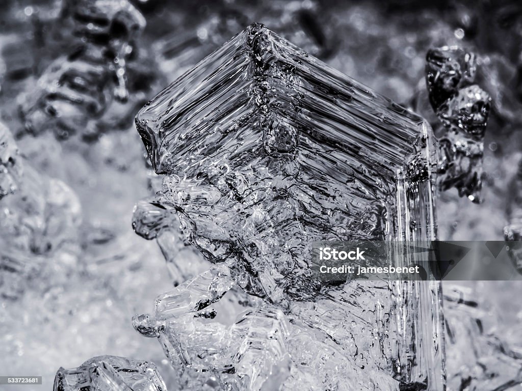 Eiskristalle 10 x Vergrößerung - Lizenzfrei Vergrößerung Stock-Foto