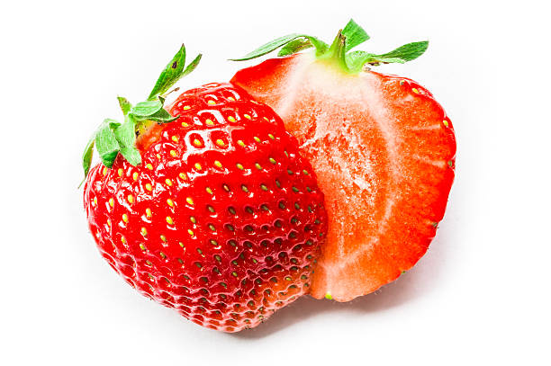 istock Two half of fresh strawberry 533724706