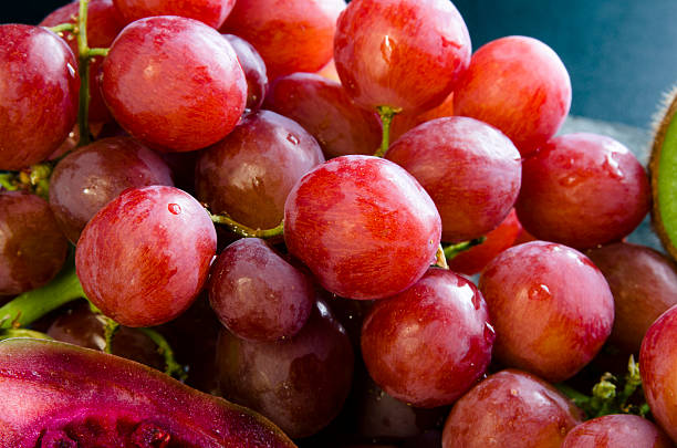 fresh grapes stock photo