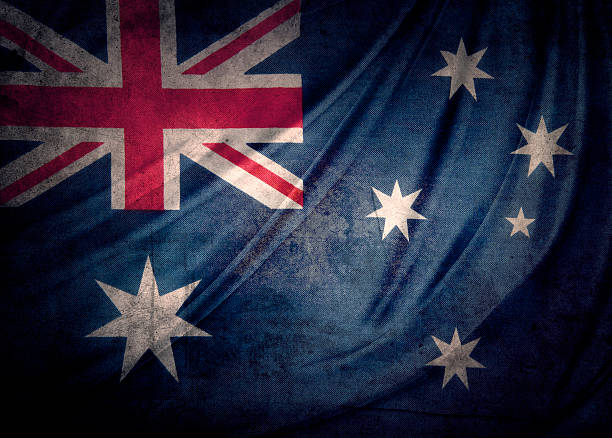 bandiera dell'australia - australian flag foto e immagini stock