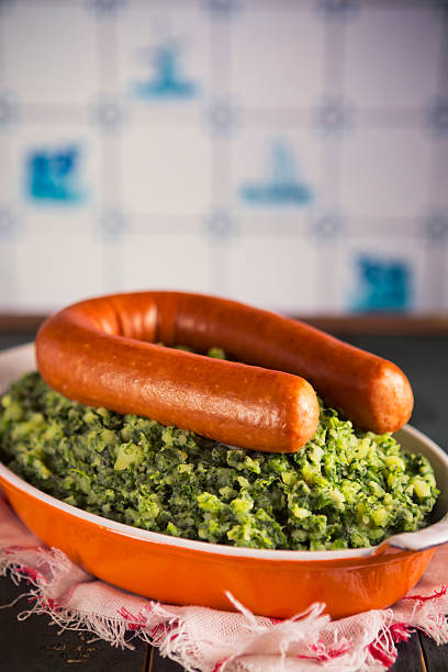 istock Dutch food: kale with smoked sausage or 'Boerenkool met worst' 533773939