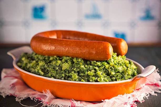 istock Dutch food: kale with smoked sausage or 'Boerenkool met worst' 533773941