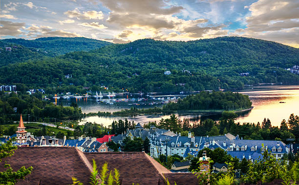 Mont tremblant in sunset.
