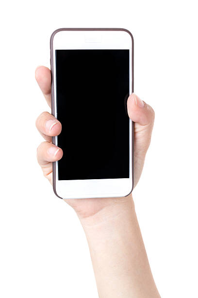 istock Isolated female hands holding the phone 533775661
