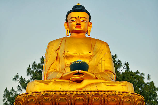 Golden Statue of Buddha in Kathmandu, Nepal