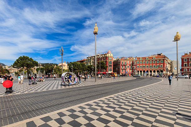 place massena a nizza, francia - city of nice france massena city foto e immagini stock