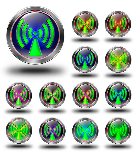 istock WLAN glossy icons, crazy colors 533832131
