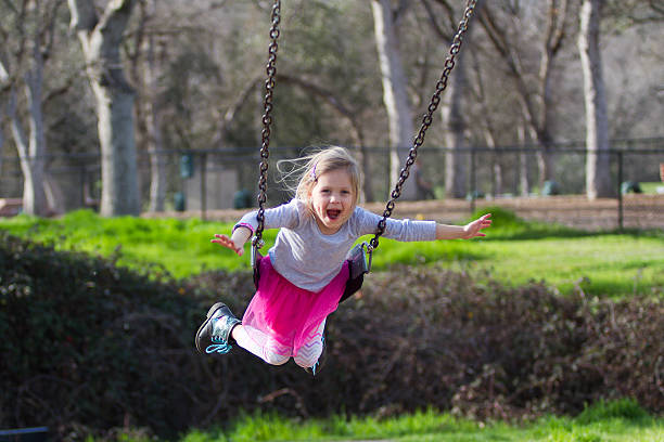istock Young Girl Swinging 533833036