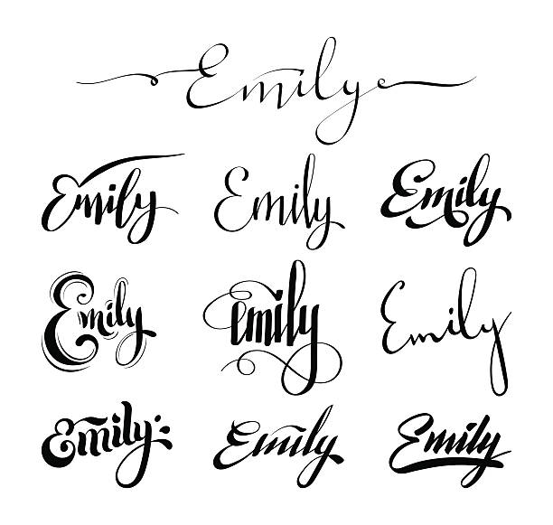 Personal Name Emily Stock Illustration - Download Image Now