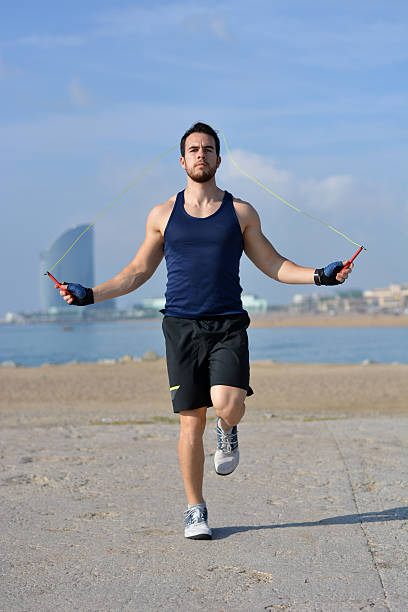 istock Athlete jumping rope in the city 533834126
