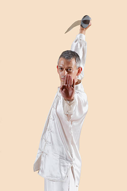 istock Kung Fu, Daoshu, Bingbu jia dao, Man holding sword 533835985