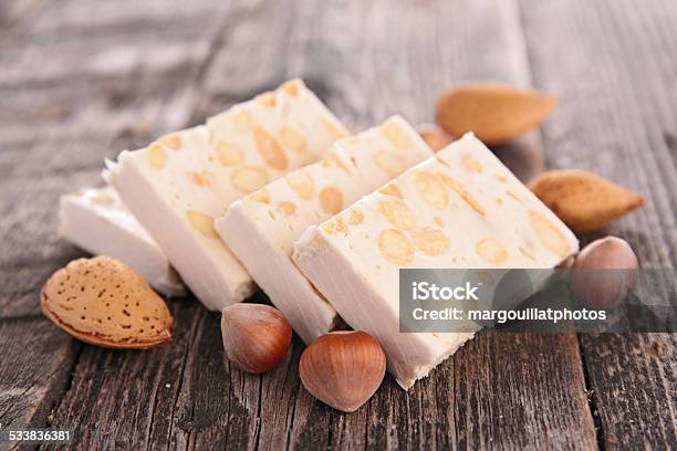 Nougat Stock Photo - Download Image Now - 2015, Almond, Backgrounds