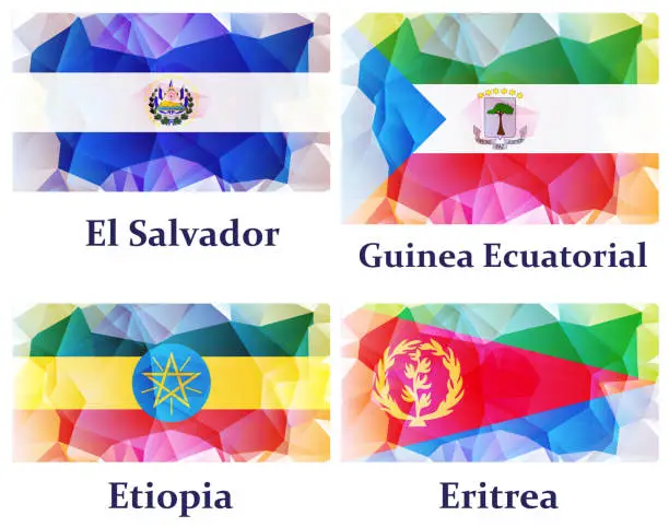 Vector illustration of flags of the world