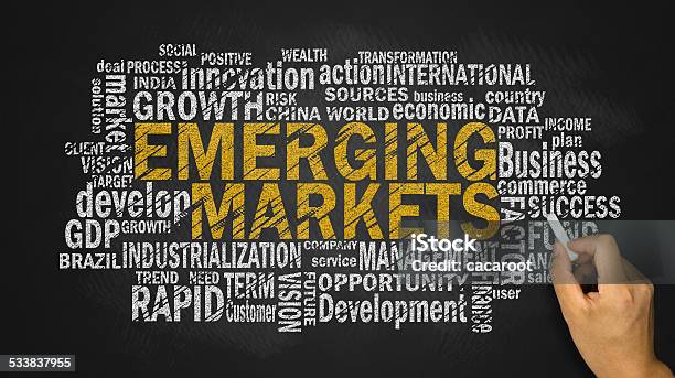 Emerging Markets Word Cloud Stock Photo - Download Image Now - 2015, Brazil, Business