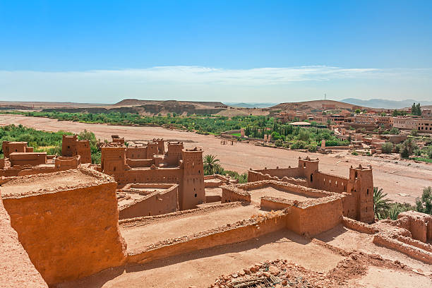 istock Ait Benhaddou Kasbah from the upper floors view, Morocco. 533839370