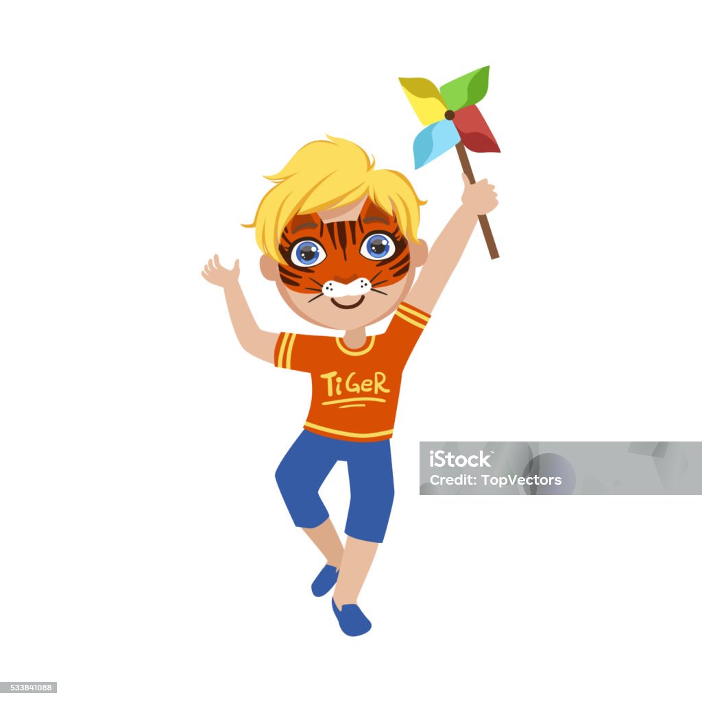 Boy With Tiger Make Up Stock Illustration - Download Image Now - Child, Face Paint, Vector - iStock Boy With Tiger Make Up Stock Illustration - Download Image Now - Child, Face Paint, Vector - iStock