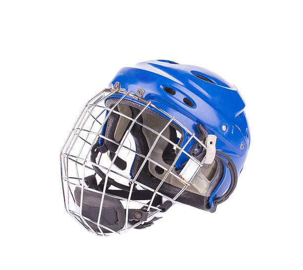 istock Blue hockey goalie mask. 533842284