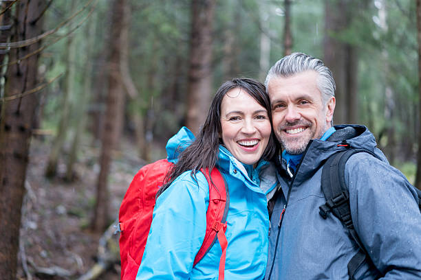 istock Happy couple hiking 533843160