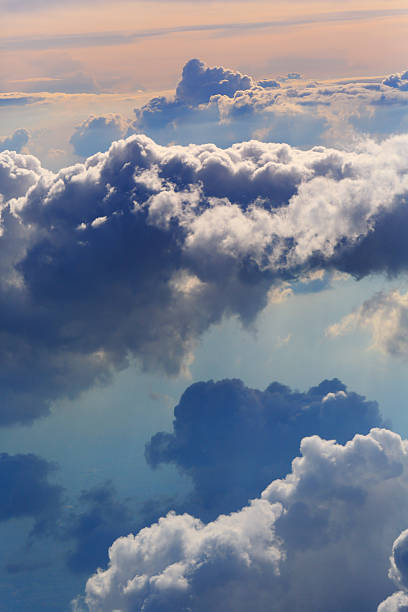 istock White clouds aerial view natural background 533843704