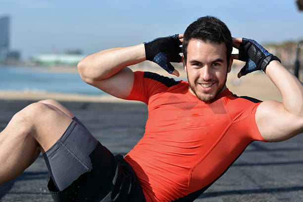 istock Athlete practicing exercises of calisthenics 533844968
