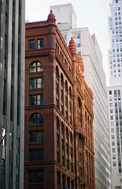 Rookery Building on LaSalle Street, Chicago stock photo