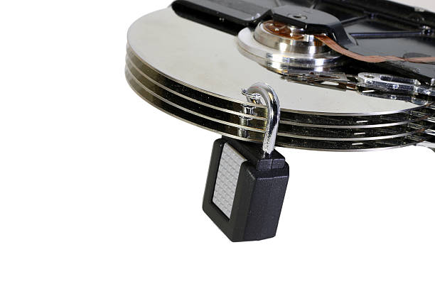 istock hard disk with a padlock for the protection of data 533846861