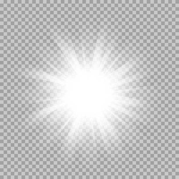 vektor-satz von tageslicht intervalle mit sparkles auf transparente - blitzbeleuchtung stock-grafiken, -clipart, -cartoons und -symbole