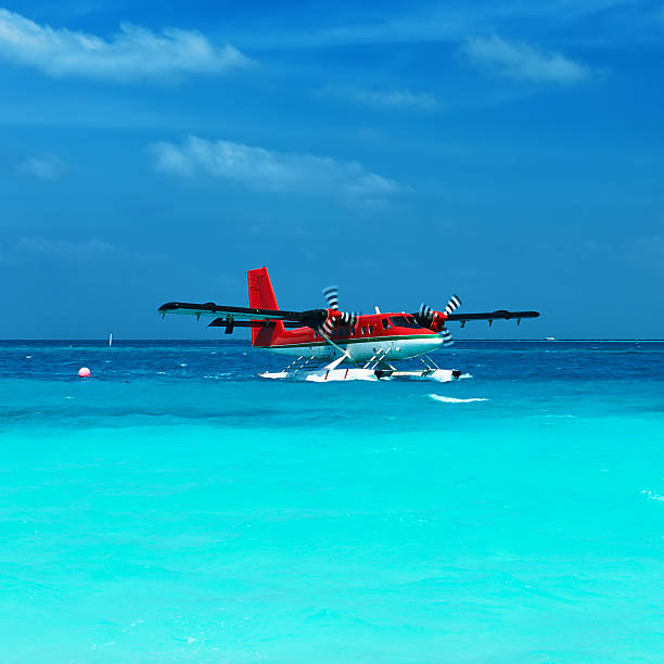 istock Twin otter seaplane at Maldives 533848265