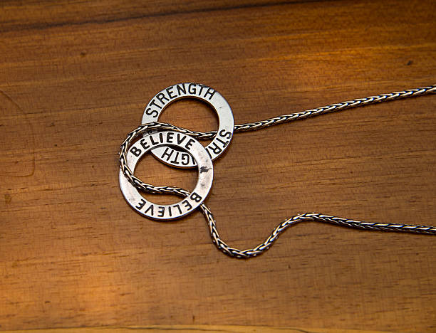 istock Have Strength and Believe Pendants on a chain 533849497
