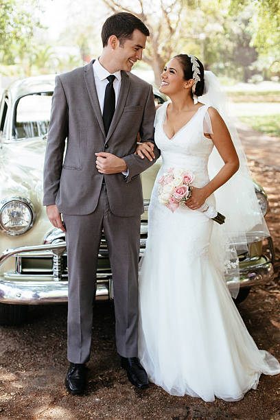 istock Beautiful Hispanic bride and groom 533849660