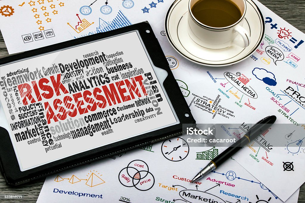 risk assessment word cloud risk assessment word cloud with related tags 2015 Stock Photo