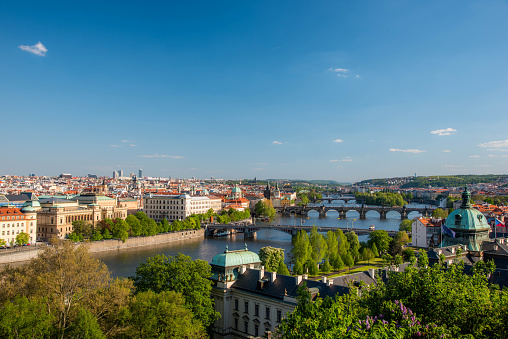 View of Prague from Letna garden