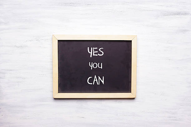 istock Chalkboard with YES, YOU CAN written on it 533850944