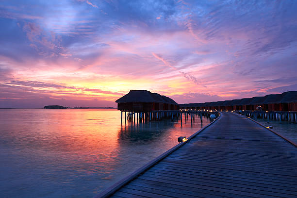 istock Sunset at Maldivian beach 533852529