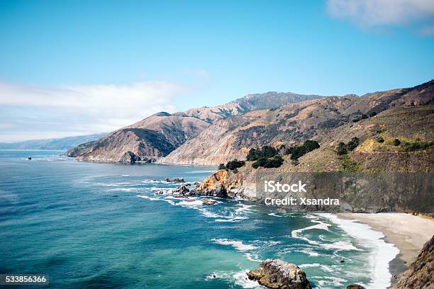 Photo libre de droit de Route De La Côte Californienne banque d'images et plus d'images libres de droit de Plage - Plage, Littoral, Californie du Nord