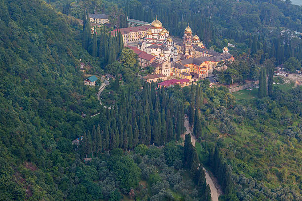 istock Simon the Zealot monastery at New Athos 533856756
