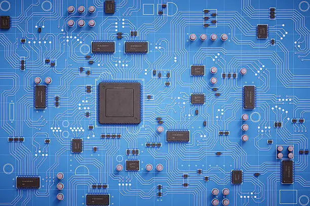 Photo of Simple Circuit Board Top View