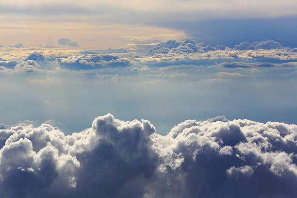 istock White clouds aerial view natural background 533861330