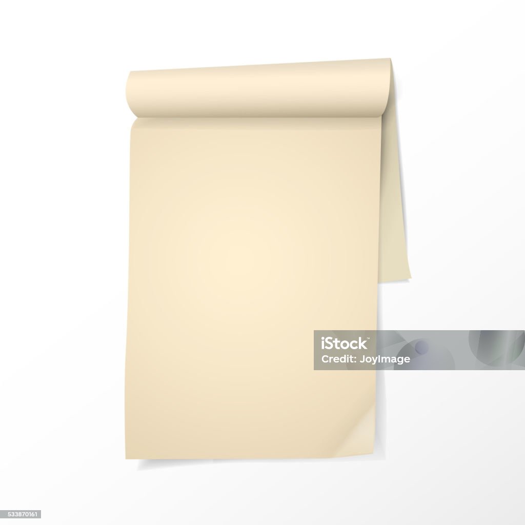 Note Paper Jpeg Note Paper Template Isolated On White Stock Illustration - Download ...