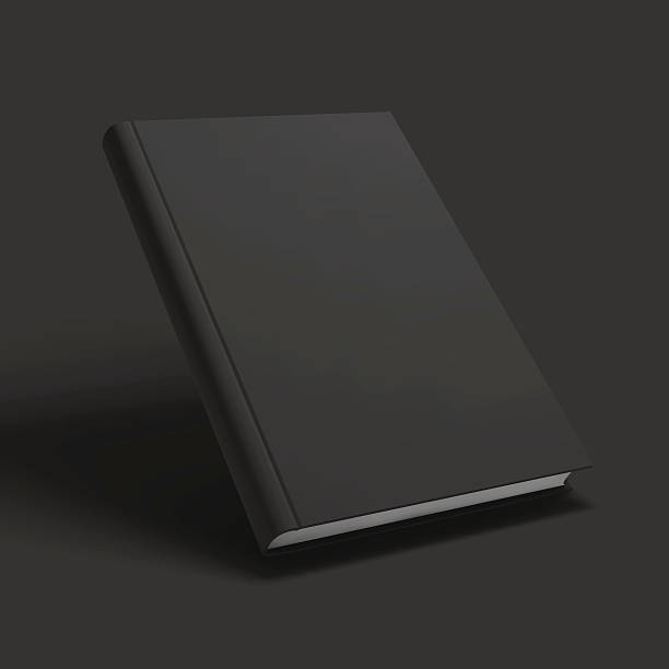 Blank book, textbook, booklet or notebook mockup. Blank book, textbook, booklet or notebook mockup. Object for design and branding. Vector Illustrator EPS10. black notebook stock illustrations