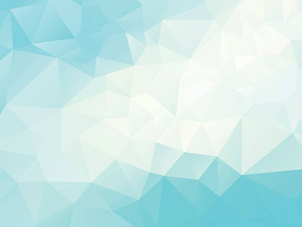 abstrakte polygonal hintergrund blau - the polyhedron stock-grafiken, -clipart, -cartoons und -symbole